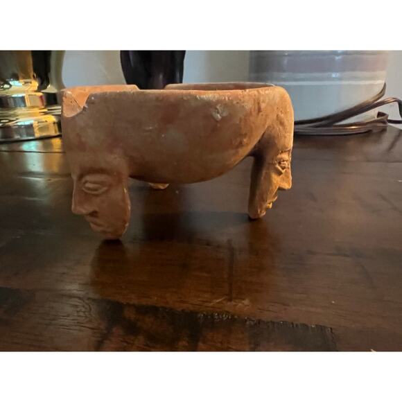 Vintage ashtray, masks faces ancient Retro - Picture 5 of 13